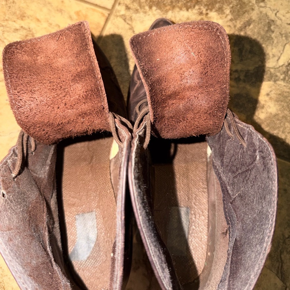 Ariat Brown Leather Lace-Up Women's Ankle Booties - Picture 6 of 6